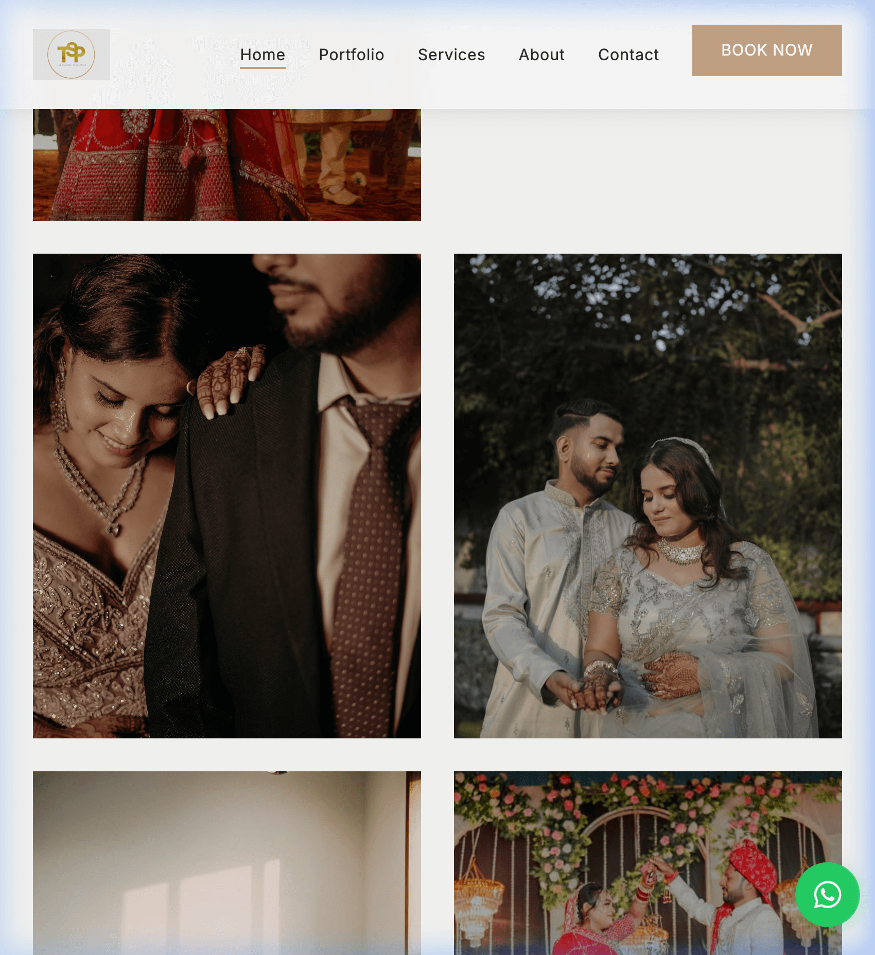 Portfolio Grid — Editorial asymmetric layout showcasing best work